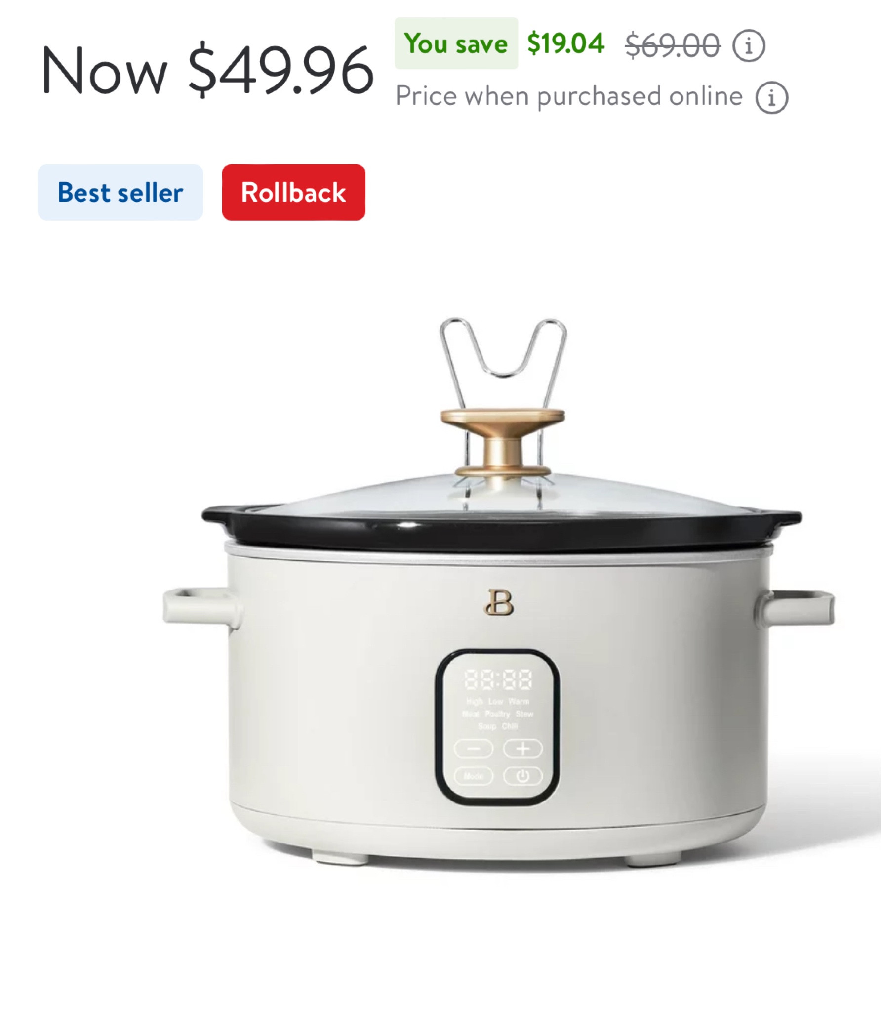 Walmart is having some rollbacks these crockpots are so pretty! So is the whole line by Drew Barrymore 😍

#LTKfindsunder100 #LTKfindsunder50 #LTKhome
