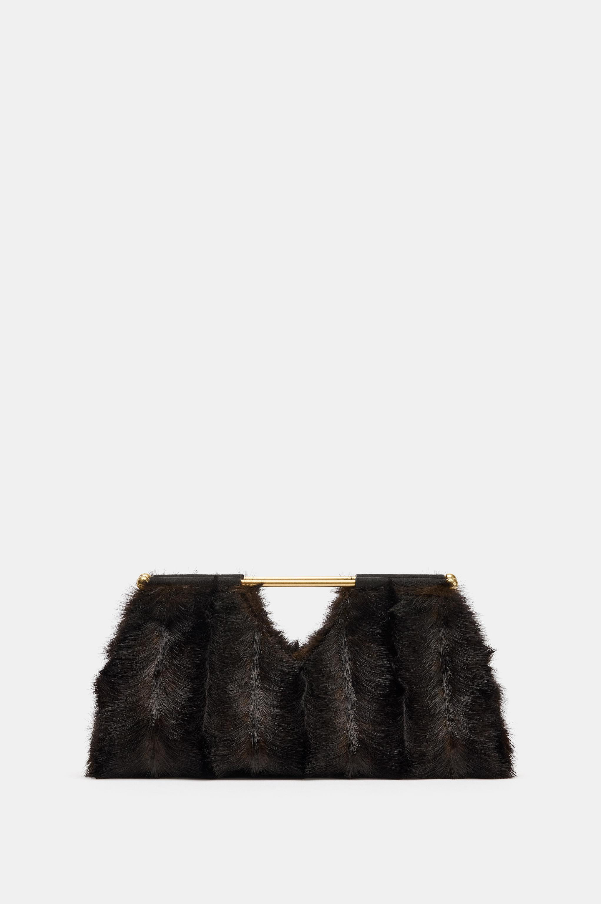FAUX FUR CLUTCH | Zara US