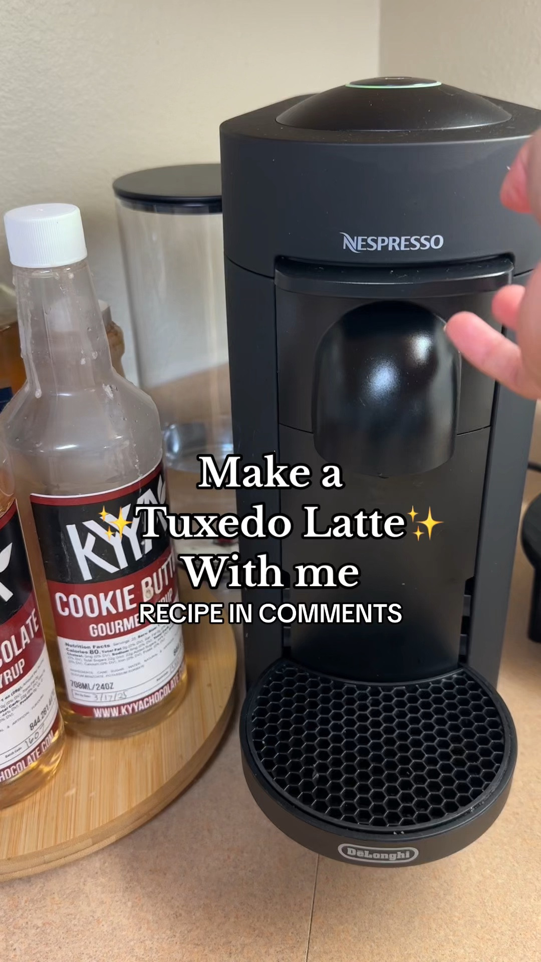 How to make a Tuxedo Latte:
- Pour 2 shots of espresso (I use the Chiaro Vertuo)
- Add 1Tbs of KYYA Chocolate to espresso (use code ALYSSADELOERAKYYA10 for $$$ off)
- Add 2 Tbs of White Chocolate
- Steam/froth your milk of choice
- Combine espresso mixture with steamed/frothed milk
- ENJOY!

#LTKFamily #LTKHome #LTKVideo