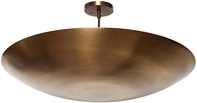 Regal Nauticaz 6 Light Elegant Ceiling Flushmount Light Pendant Mid Century Modern Raw Brass Sput... | Amazon (US)
