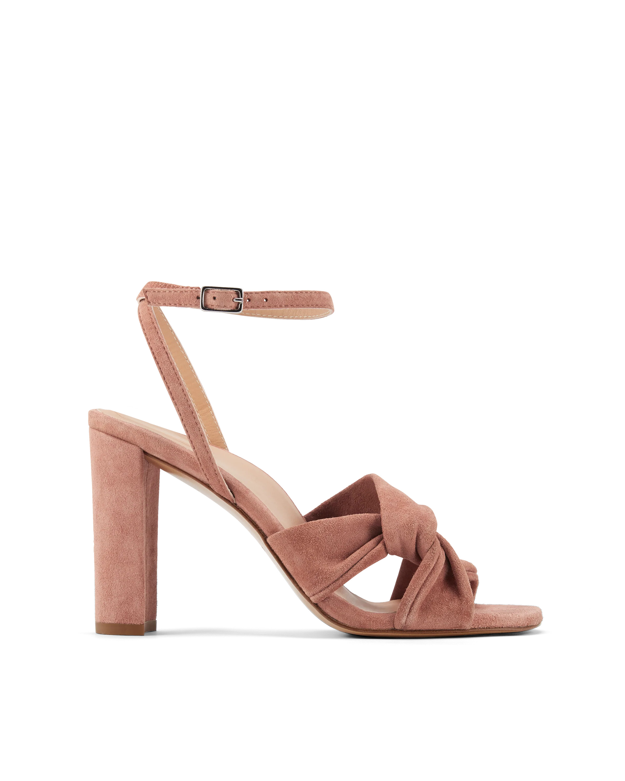 Isabel: Clay Pink Suede | Inez Shoes, LLC