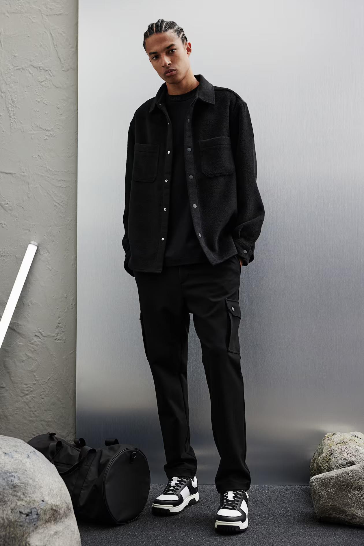 Regular Fit Felted Overshirt | H&M (US + CA)