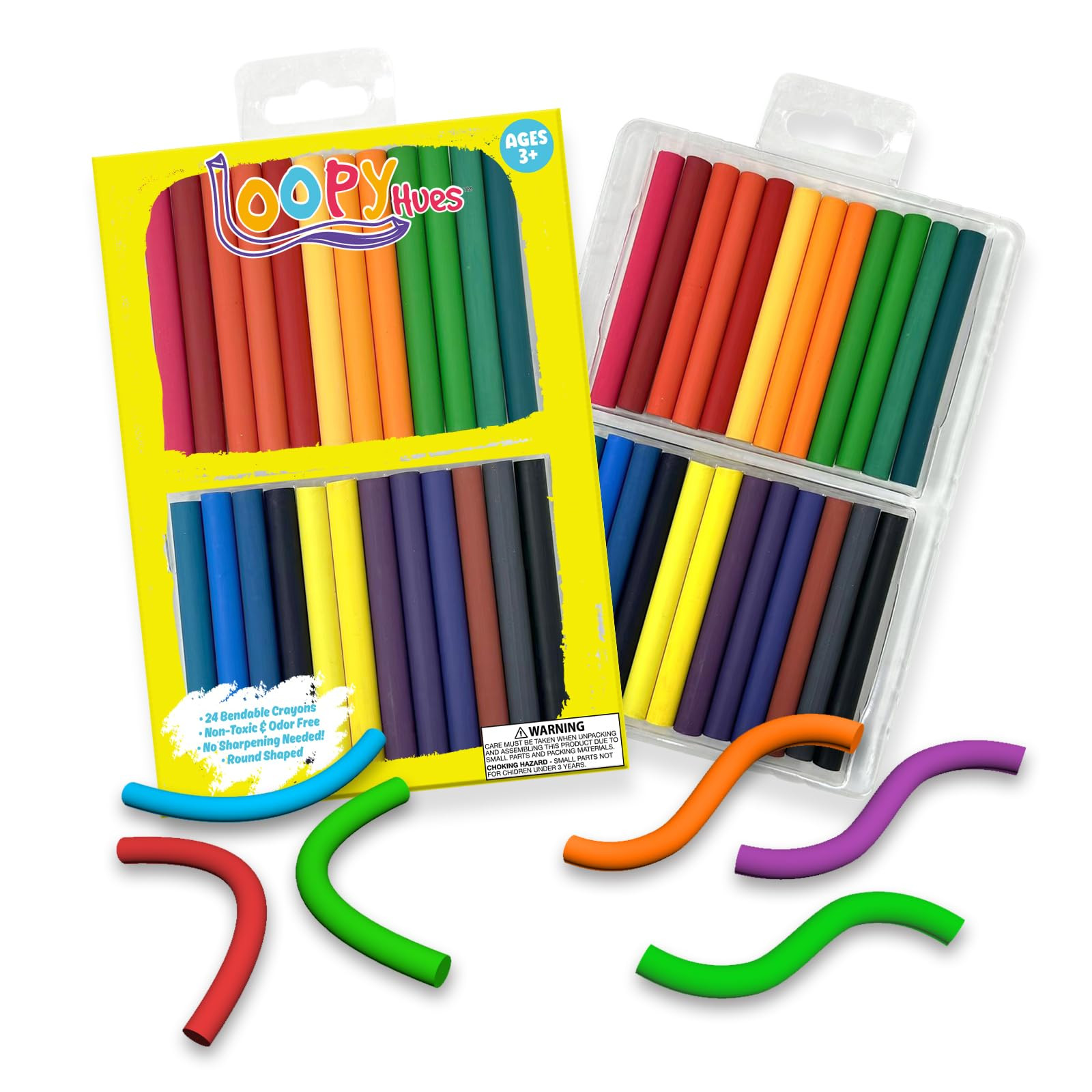 Bendable Crayons For Kids, Arts & Crafts, School Supplies, 3D Letter & Number Crayons, No Sharpen... | Amazon (US)