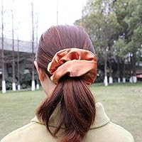 SWINATE Women Satin Hair Ties and Leopard Organza Oversized 18cm Hair Scrunchie Hair Gums Striped... | Amazon (US)