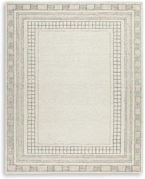 Signature Design by Ashley Idaman Transitional Indoor Hand Tufted Geometric Rectangular Wool Blen... | Amazon (US)