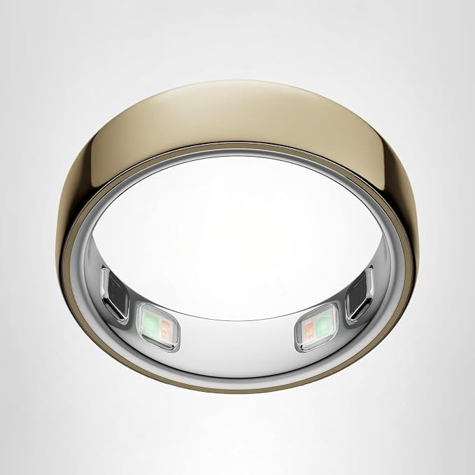 Oura Ring 5 - Gold - Size 8 - World’s Smallest Smart Ring - Sleep, Activity, Women’s Health, ... | Amazon (US)