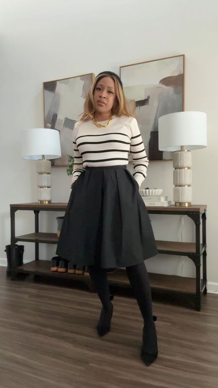 My $25 skirt has entered the group chat.

Got polished for Jesus and looked cute for church today. This sweater has shoulder pads (but the 2024 appropriate ones) and it’s one sale for $30.

Linking to everything including more affordable options to my bag and shoes. 

#LTKsalealert #LTKfindsunder50 #LTKfindsunder100