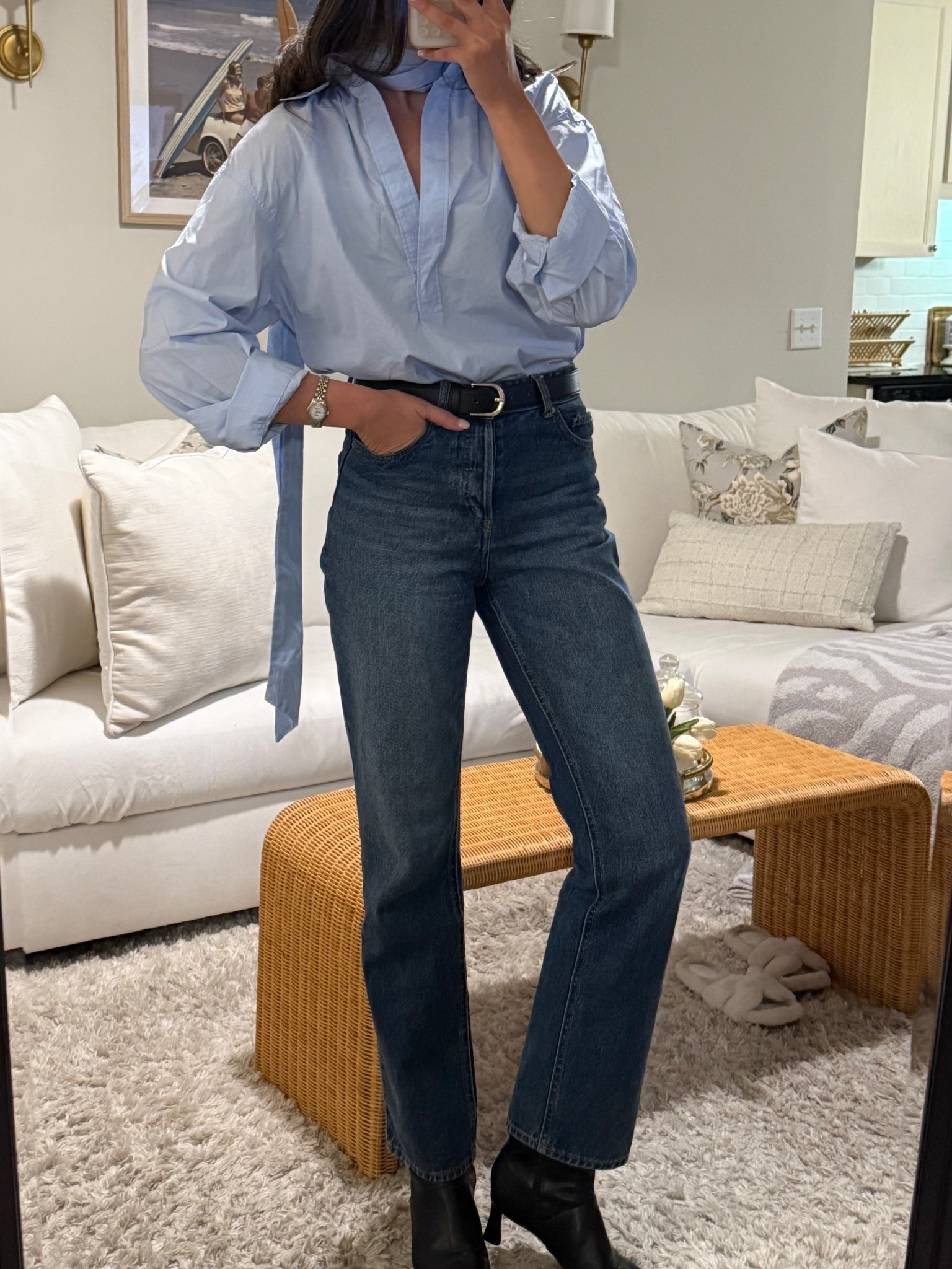exact boots and jeans are linked! The shirt is a older out of stock asos shirt I bought a while ago - but I linked great alternatives! 