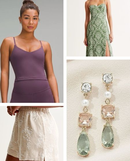 This week’s most popular finds on Cats & Coffee, featuring exclusive colors of a great Laura Mercier eyeshadow product, a gorgeous green dress from Abercrombie, a cute Lululemon tank top I want in all the colors, my new favorite fancy earrings from Olive & Piper, and a pair of cute casual shorts for spring and summer:


#LTKfitness #LTKSeasonal #LTKbeauty
