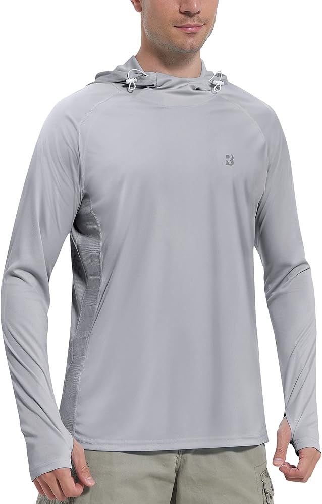 Roadbox UPF 50+ Fishing Shirts for Men Long Sleeve UV Sun Protection Hoodie with Mask/Non-Mask Ou... | Amazon (US)