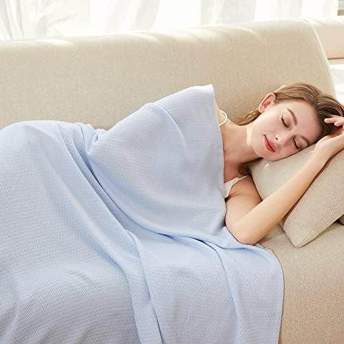 AmyHomie Cooling Blanket King Size, 100% Bamboo Blankets for Hot Sleeper Night Sweats, Lightweight B | Amazon (US)