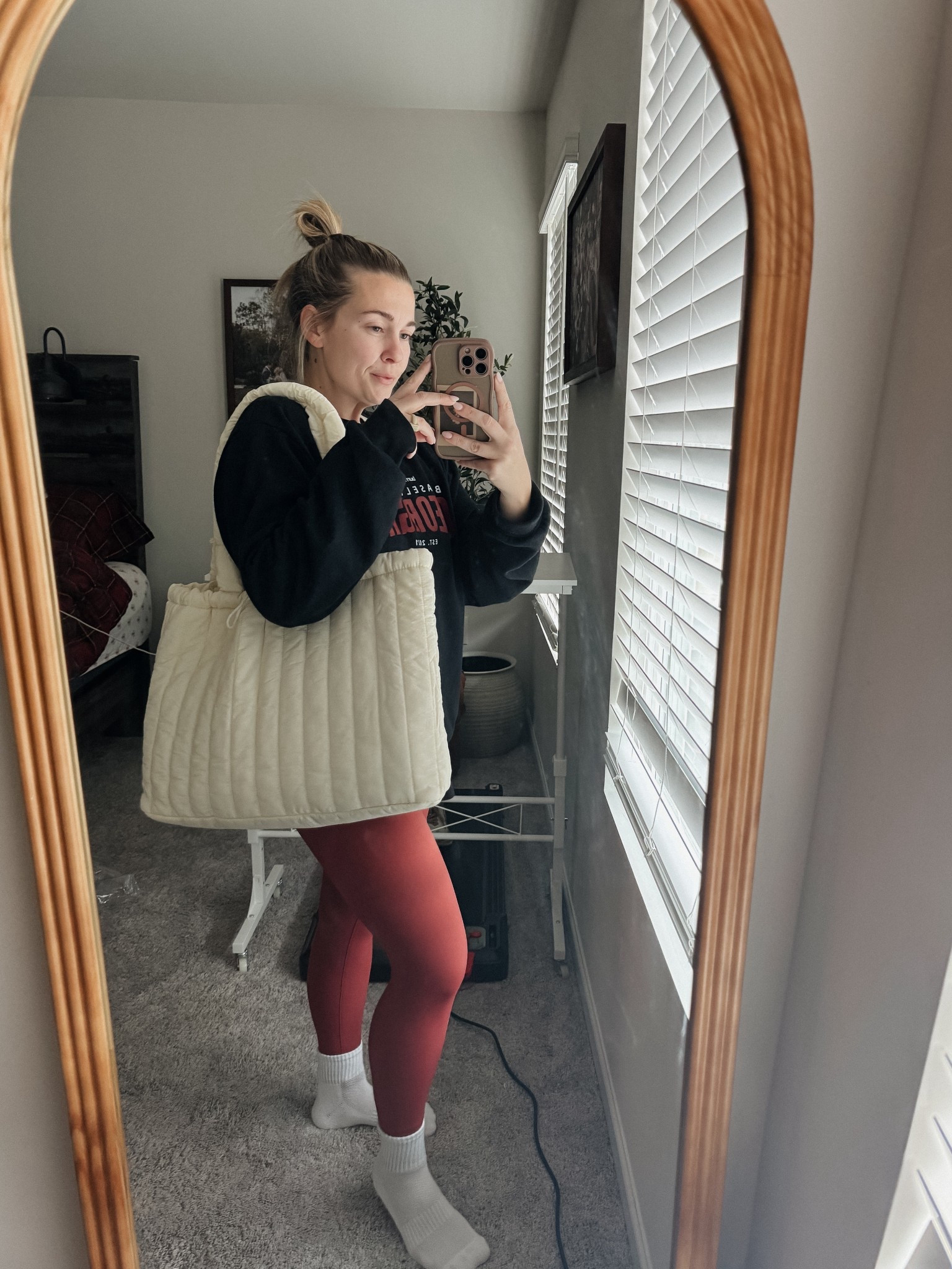 Large puffer gym bag 

#LTKgrwm #LTKootd #LTKfitnessgoals