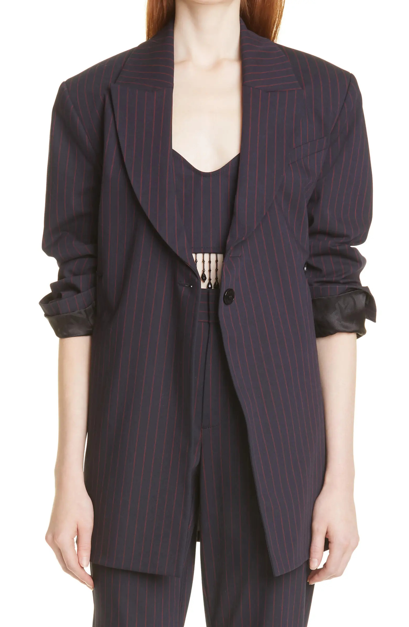 Ganni Stripe Blazer | Nordstrom | Nordstrom