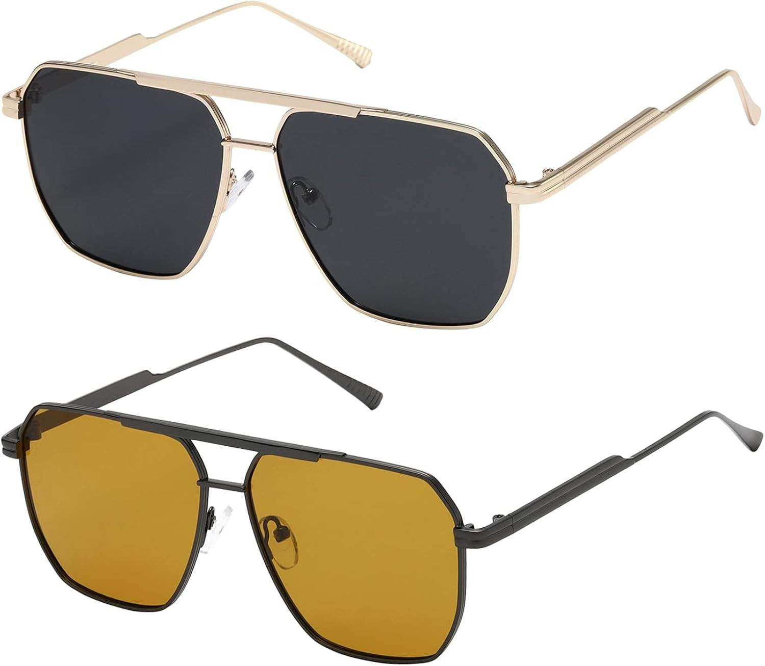 kimorn Polarized Sunglasses Womens Men Retro Oversized Square Vintage Fashion Shades Classic Larg... | Amazon (US)