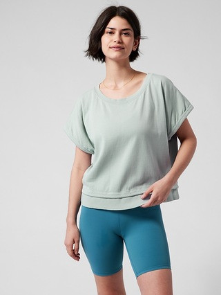 Sundown Shirred Tee | Athleta