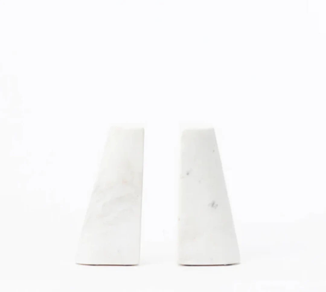 Tapered Marble Bookends set of 2 - Etsy Canada | Etsy (CAD)