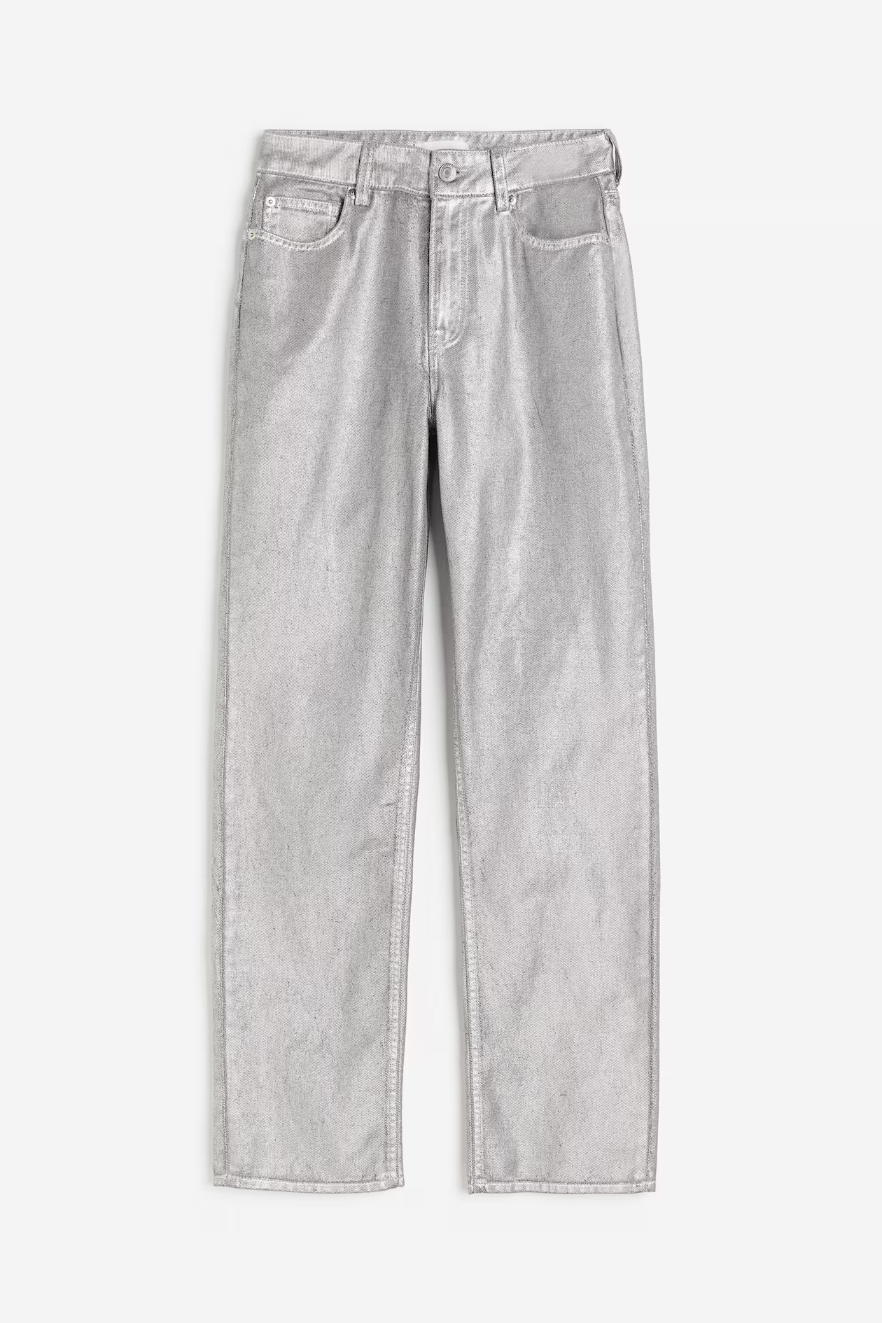 Coated Straight High Jeans | H&M (DE, AT, CH, NL, FI)