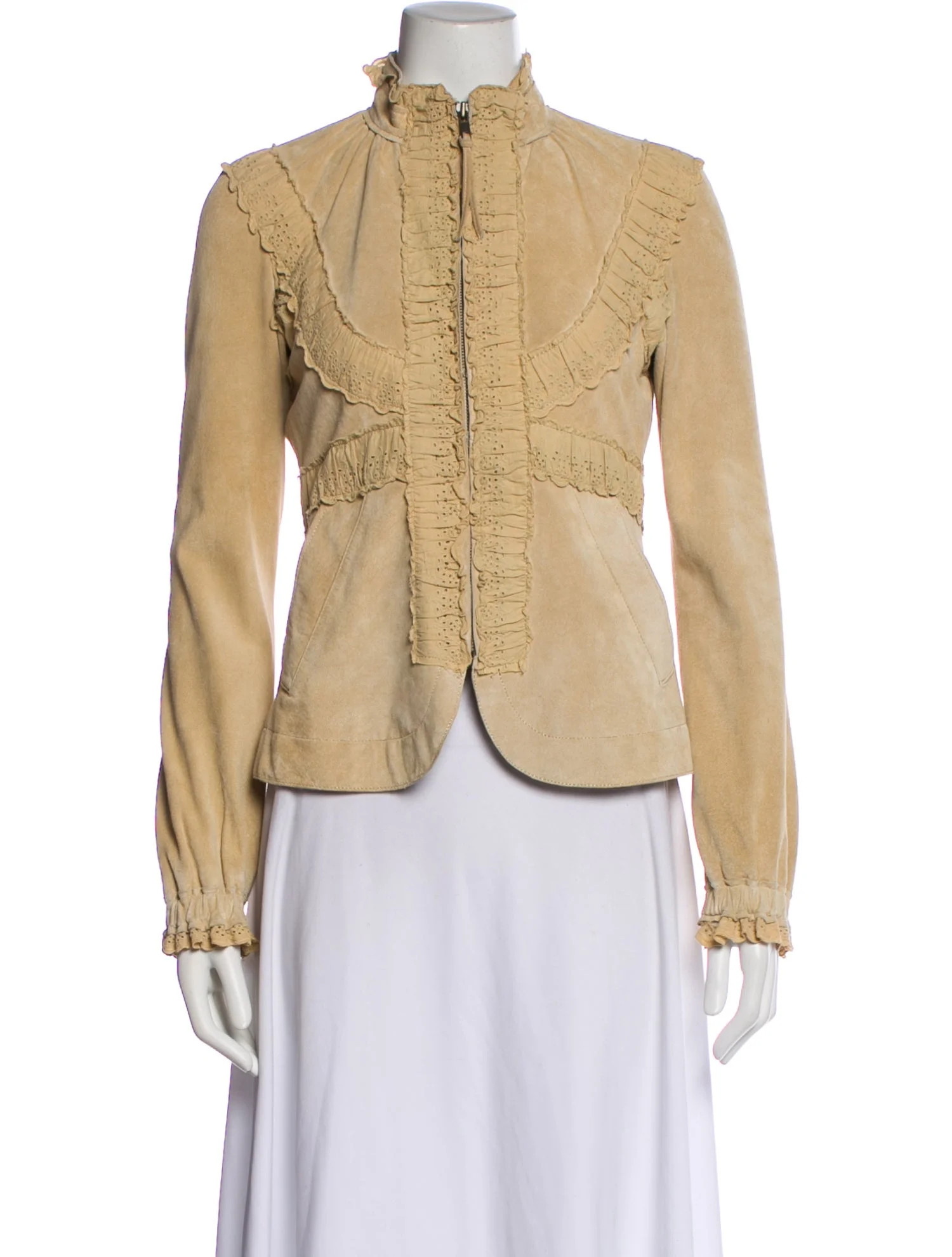 June Leather Evening Jacket - Neutrals Jackets, Clothing - W9921711 | The RealReal | The RealReal