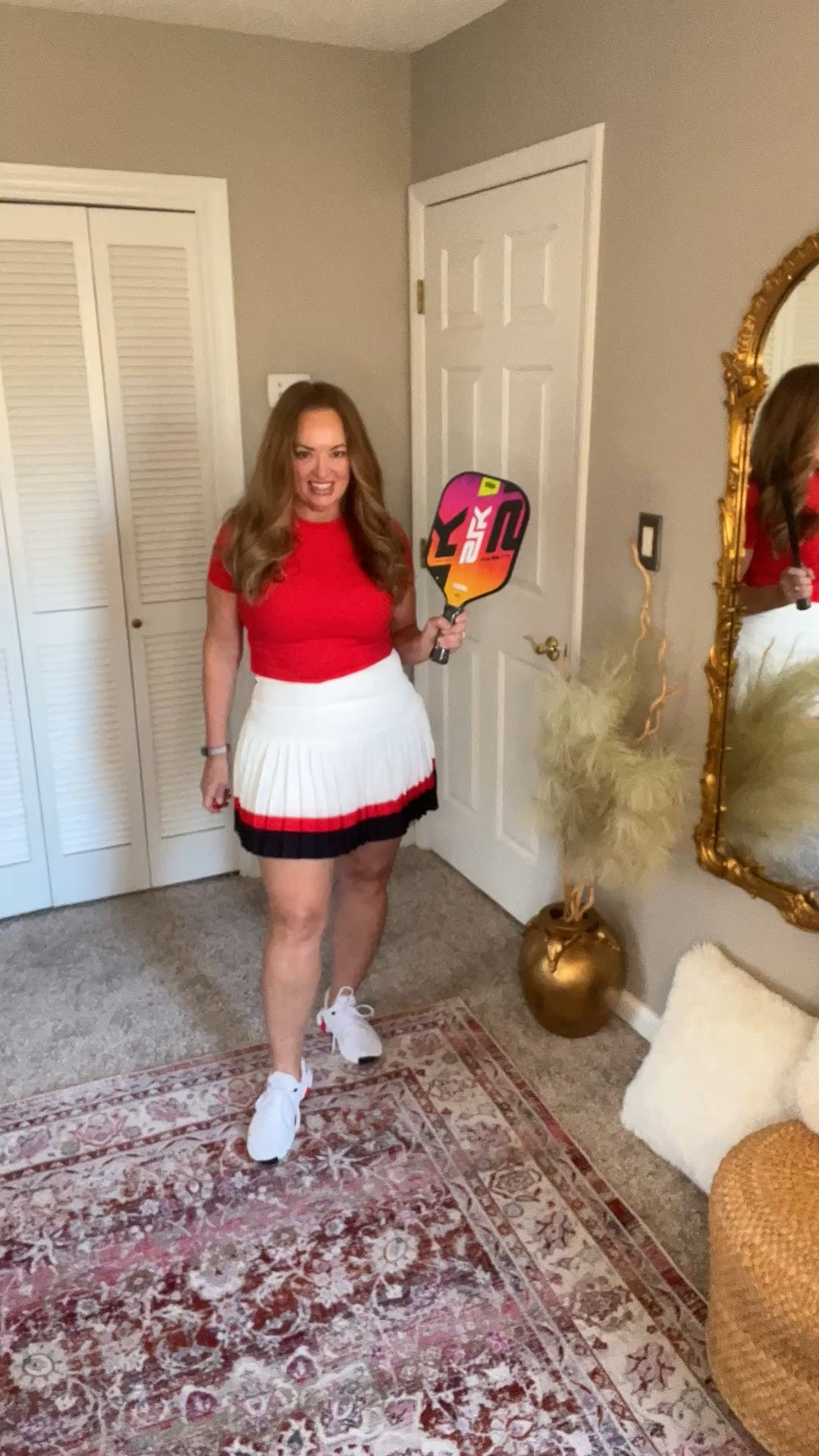 Tennis, pickleball or golf this skirt is perfect with its fashionable trio of colors. It is available in many different color palettes. 

#LTKActive #LTKootd #LTKSpringSale