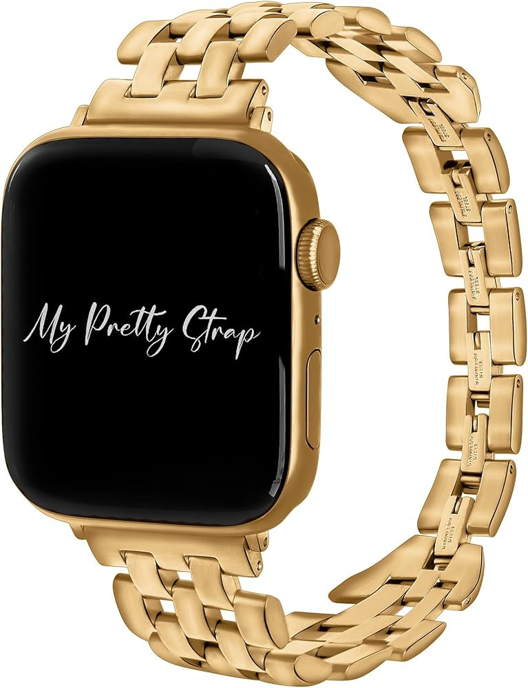 My Pretty Strap Venus Band Compatible with Apple Watch 38/40/41mm or 42/44/45/49mm, Stainless Ste... | Amazon (US)