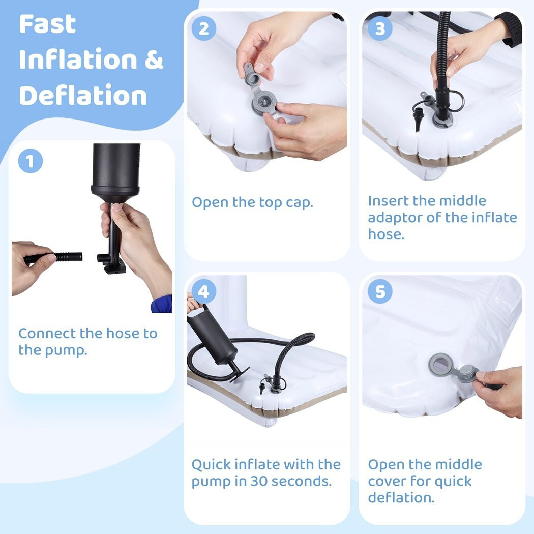 Youngster Airplane Bed, Inflatable Travel Bed for Little Ones, Comfortable Flocking Mattress, Blo... | Walmart (US)