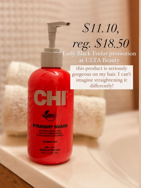 @UltaBeauty offers now a 40% discount on
Straight Guard Smoothing Styling Cream by CHI and I absolutely recommend it to anyone who struggles with frizzy hair and is looking for smooth finish!

Early Black Friday, Beauty Products, Blonde hair 

#LTKHolidaySale #LTKbeauty #LTKGiftGuide