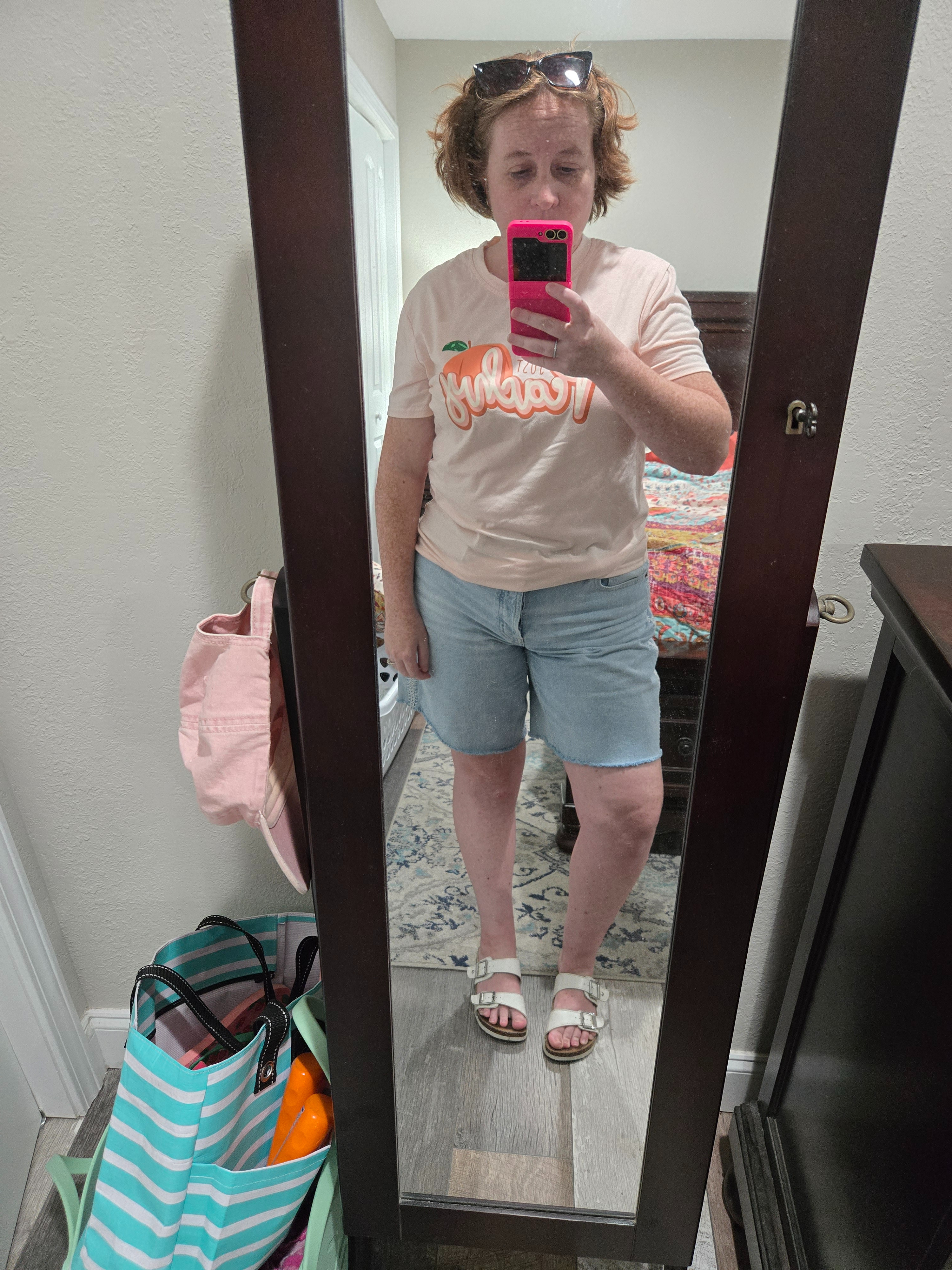 Still love these baggy shorts. My sunglasses are from Old Navy. 

 #LTKootd #LTKPetite