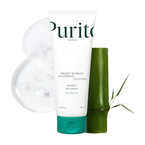 PURITO Mighty Bamboo Panthenol Cleanser, Gentle Face Wash for Moisturizing, Makeup Remover, for Sensitive Skin, Vegan & Cruelty-Free Face Cleanser150ml / 5.07 fl. Oz. | Amazon (US)