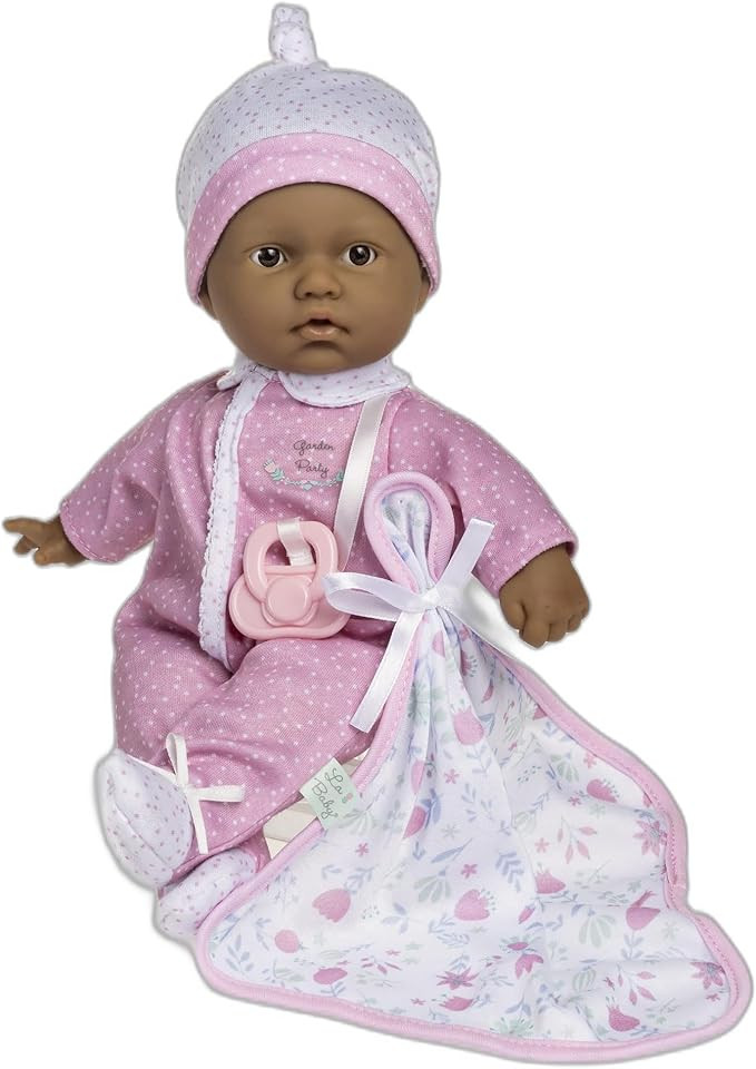 JC Toys La Baby Hispanic 11-inch Small Soft Body Baby Doll La Baby | Washable |Removable Pink Flo... | Amazon (US)