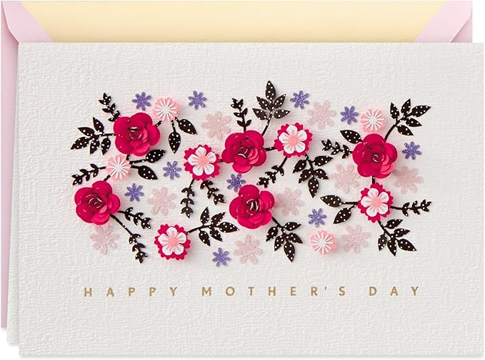Hallmark Signature Mother's Day Card (Cut Paper Flowers Have a Wonderful Day) | Amazon (US)