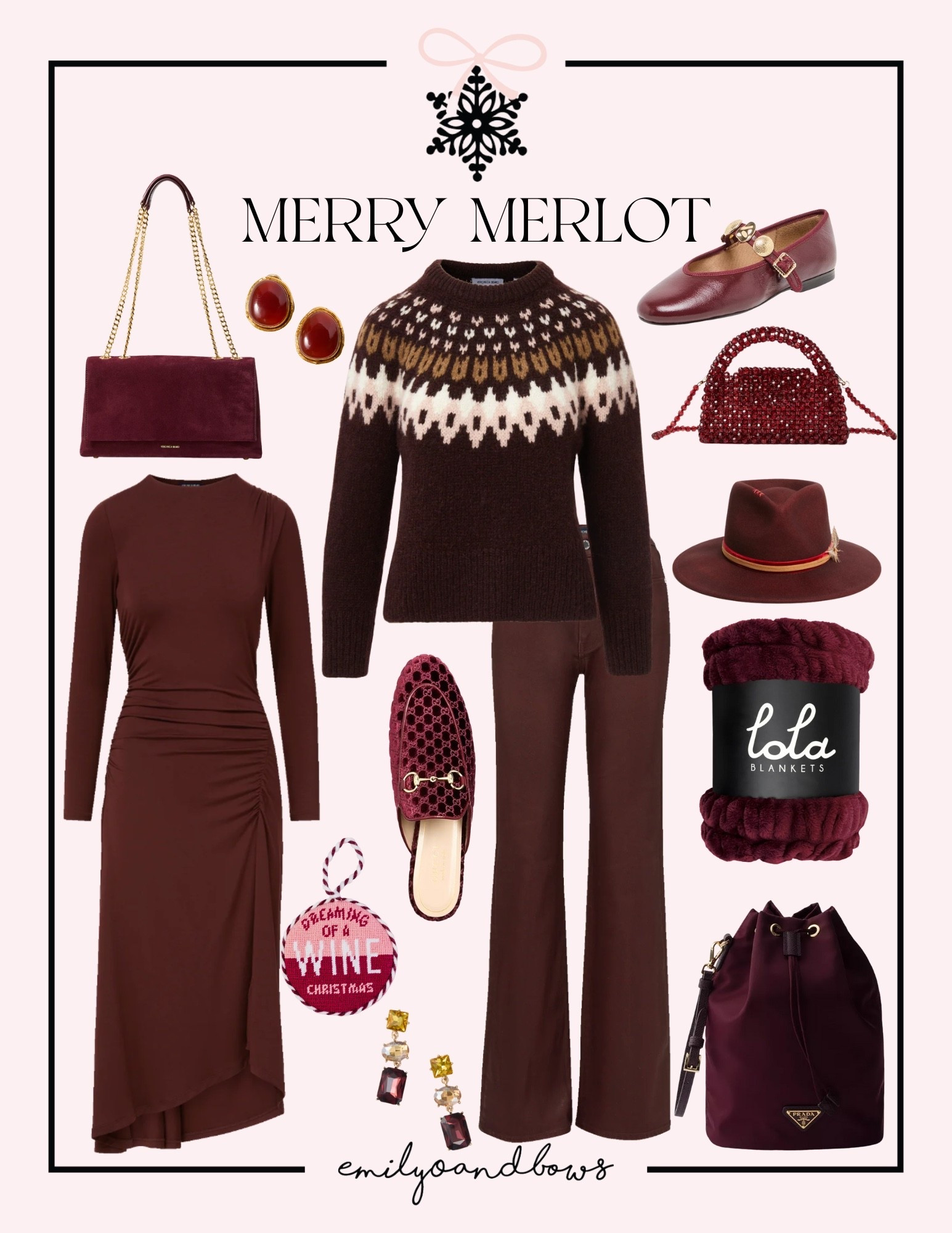 Merry Merlot! A gorgeous color for the holiday season, sharing some of my favorites I’ve seen this holiday season! ✨