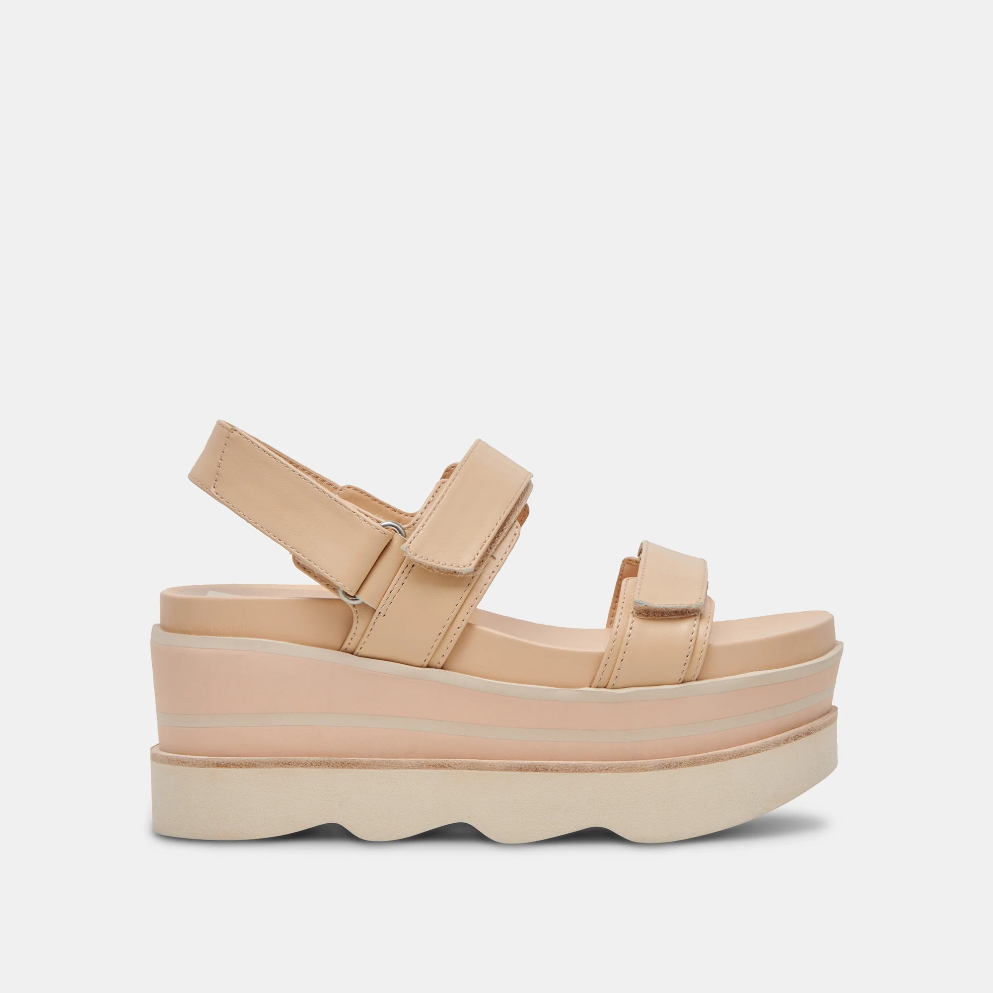 IZAK SANDALS FRENCH VANILLA LEATHER | DolceVita.com