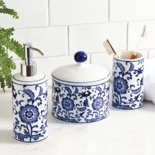 Blue & White Chinoiserie Bath Collection | Ballard Designs, Inc.