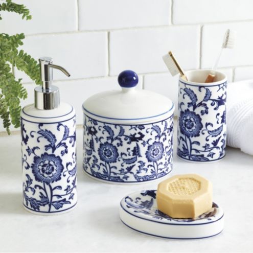 Blue & White Chinoiserie Bath Collection | Ballard Designs, Inc.