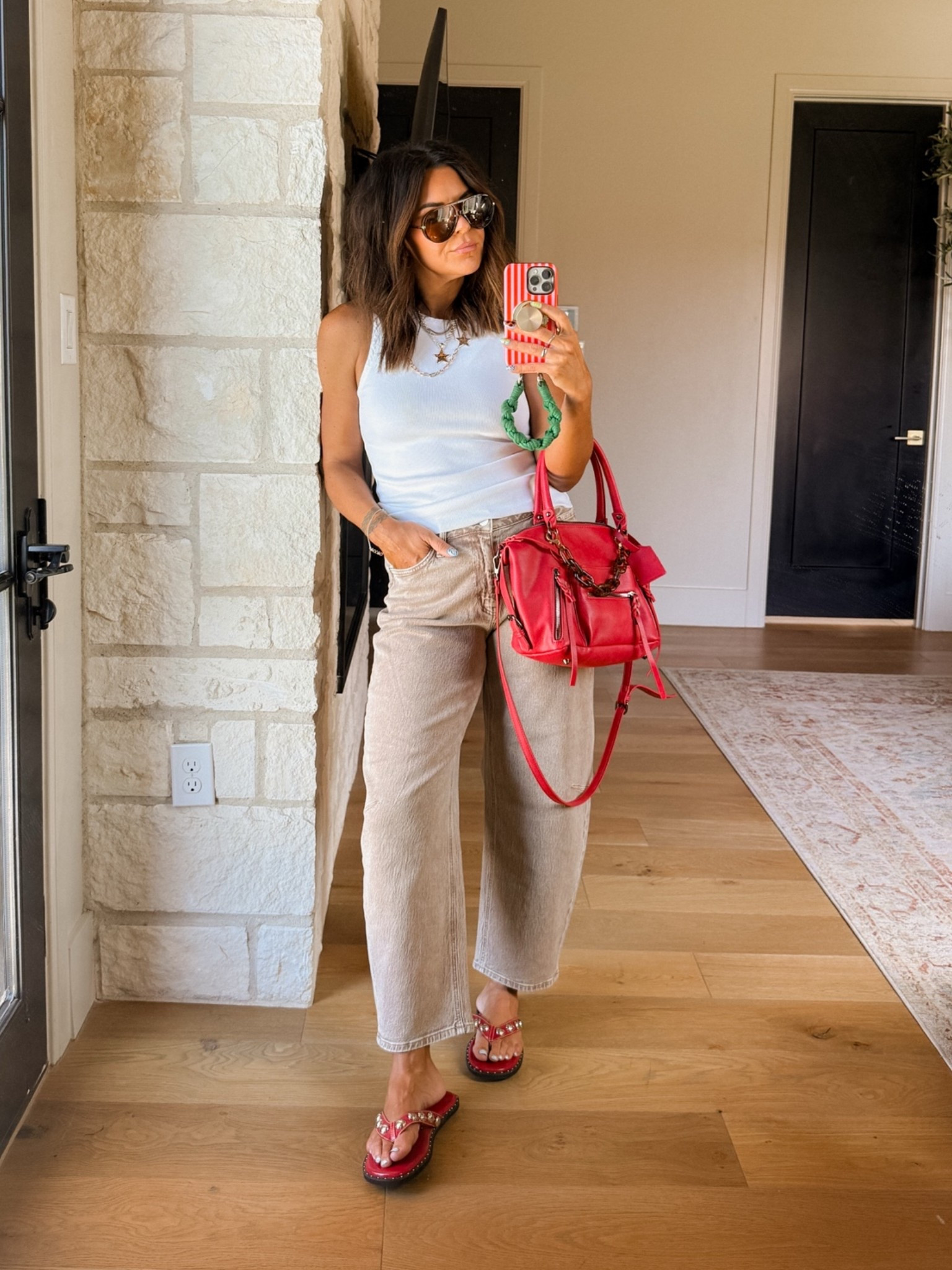 Effortless pre-fall outfit 
The jeans are Vici, but linked to a of similar options!

#LTKgrwm #LTKOver40 #LTKMidsize