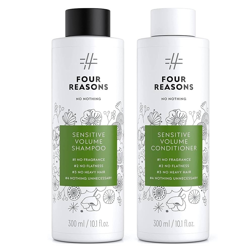 No nothing Sensitive Volume Shampoo and Conditioner - Hypoallergenic, Unscented Volumizing Shampo... | Amazon (US)