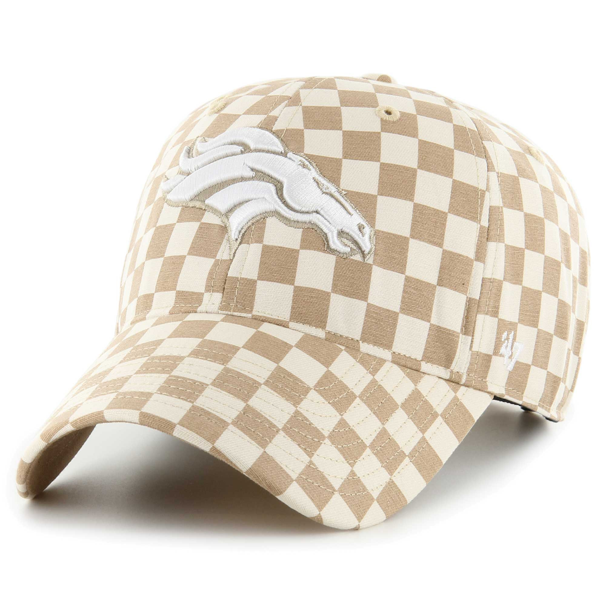 Women's Denver Broncos '47 Tan Vibe Check Clean Up Adjustable Hat | NFL Shop