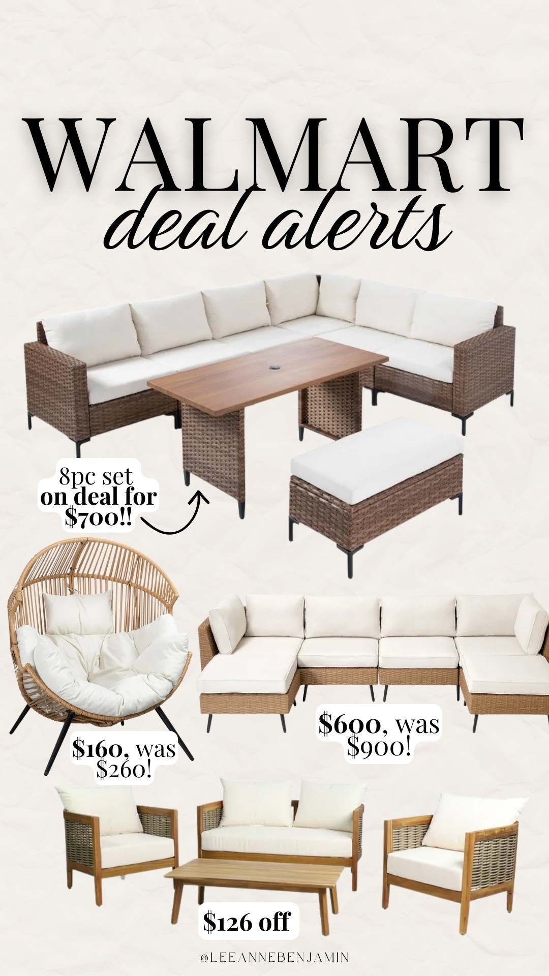 Walmart deal alerts on patio furniture!

#LTKSaleAlert #LTKSeasonal #LTKHome