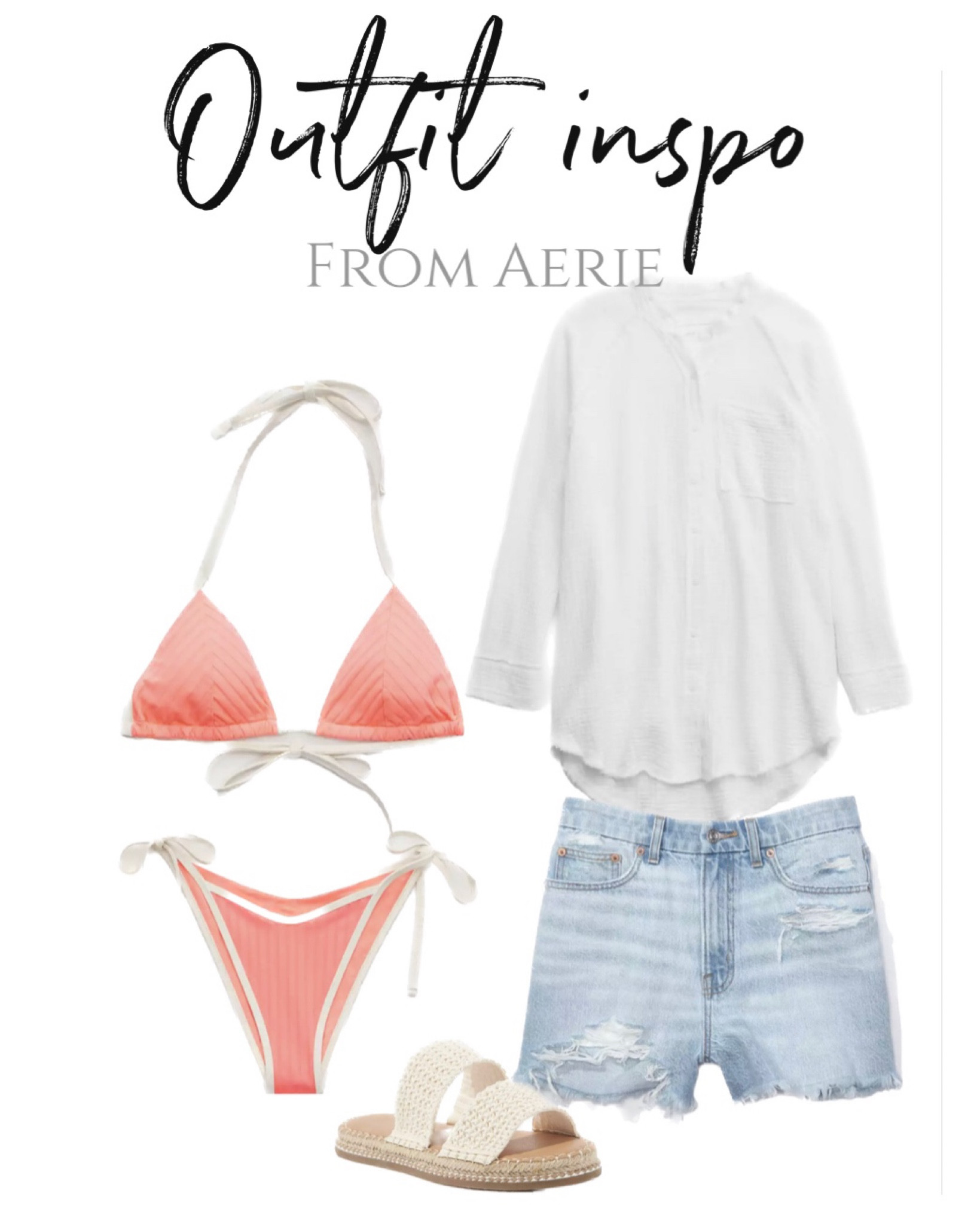 Pool/ beach 👙 Outfit Inspo from Aerie! 

#LTKsalealert #LTKSeasonal #LTKswim