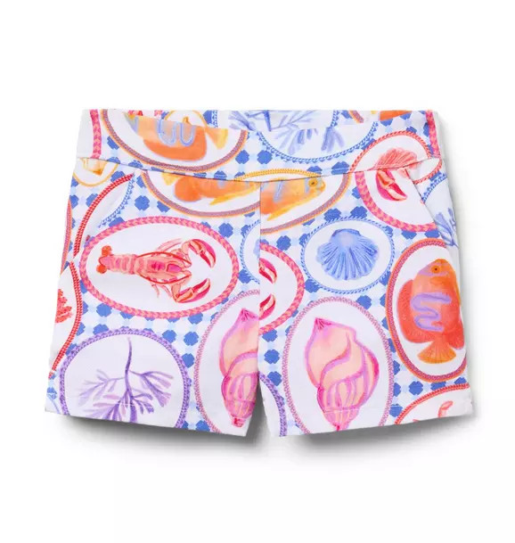 Ocean Icon Canvas Short | Janie and Jack
