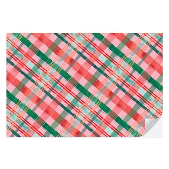 Merry Christmas Plaid Placemat Pad  Christmas Placemat  - Etsy | Etsy (US)