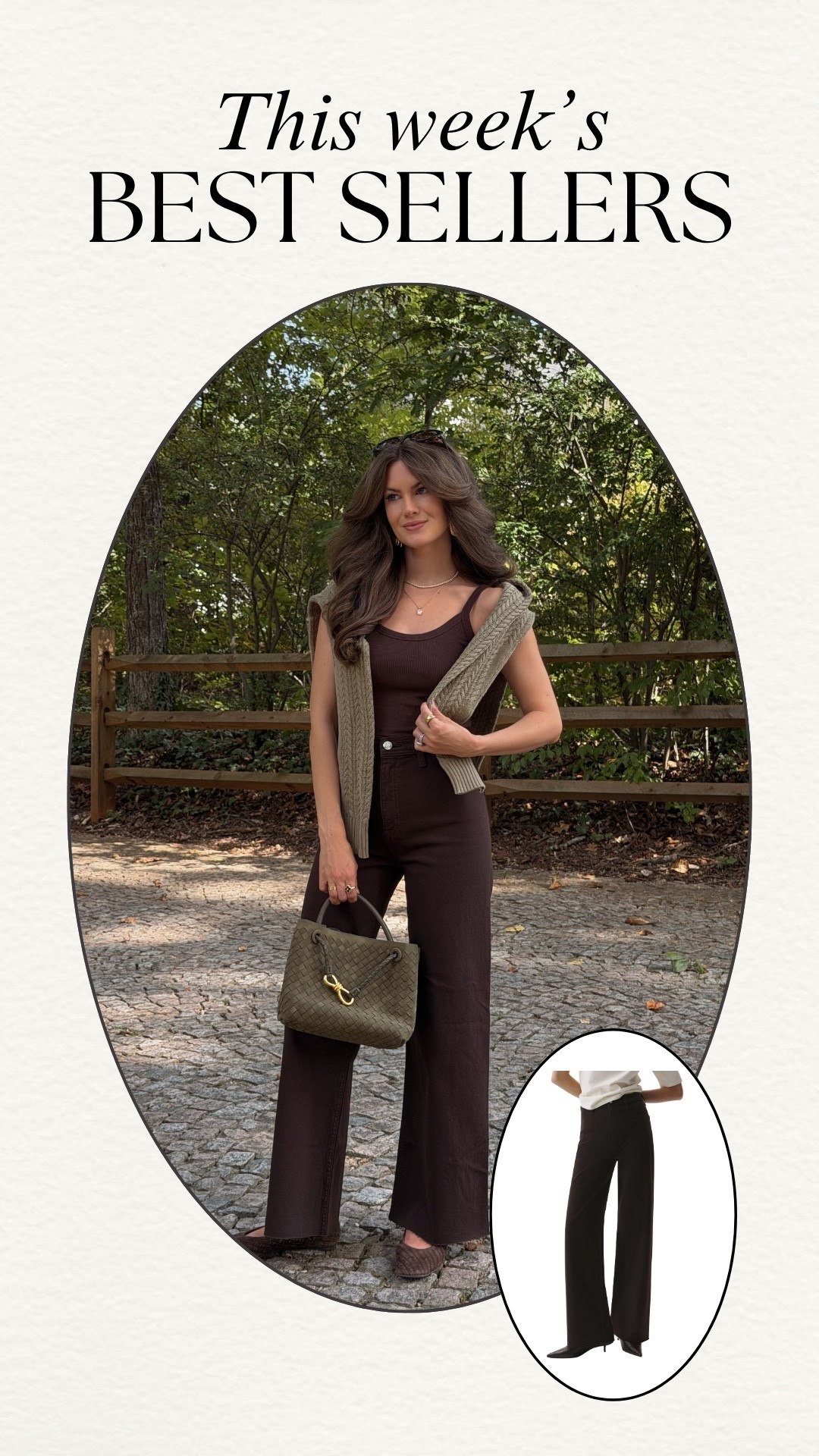 The best chocolate brown pants for fall!! I love pairing brown and olive green together!

#LTKootd #LTKSeasonal