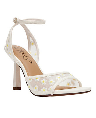 Erynn Dress Embroidered High Heel Sandals | Macy's