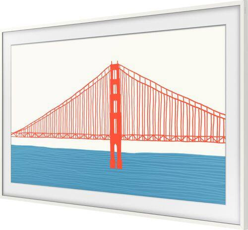 Samsung - 55” The Frame Customizable Bezel - Modern White | Best Buy U.S.
