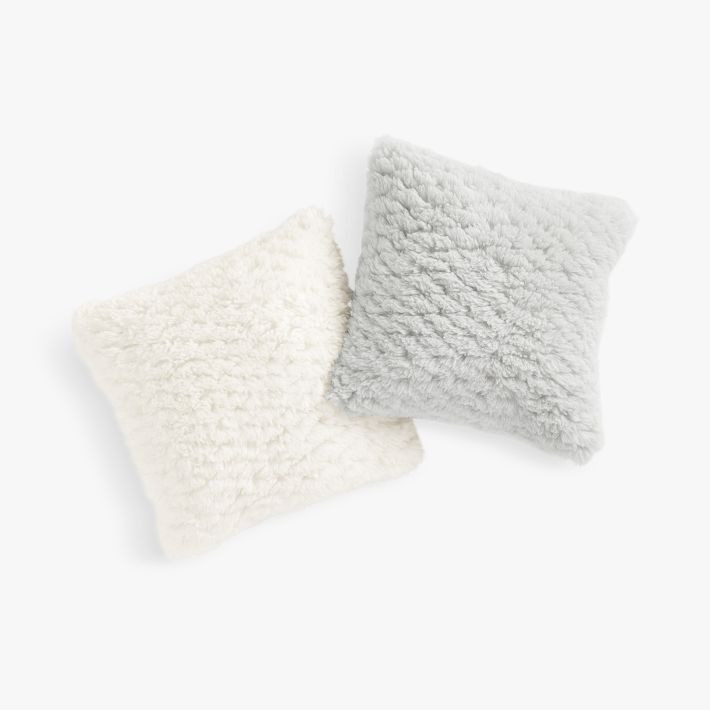 Cloud Faux-Fur Square Pillow | Pottery Barn Teen