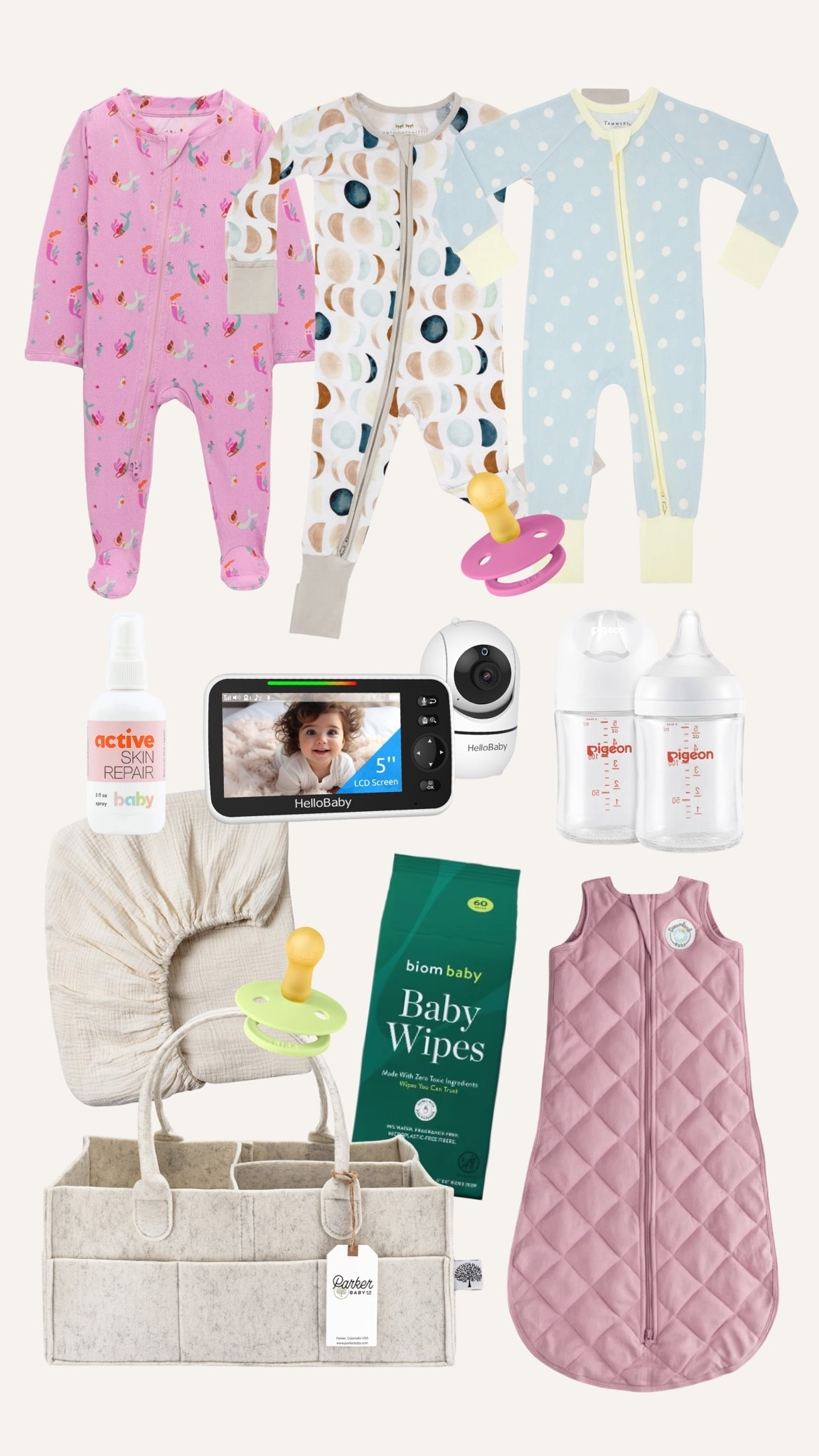All of my newborn baby faves: onesies, bottles, no WiFi monitor, non toxic wipes, swaddle sleeper, cotton crib sheet, diaper rash spray!

#LTKmomlife #LTKBaby