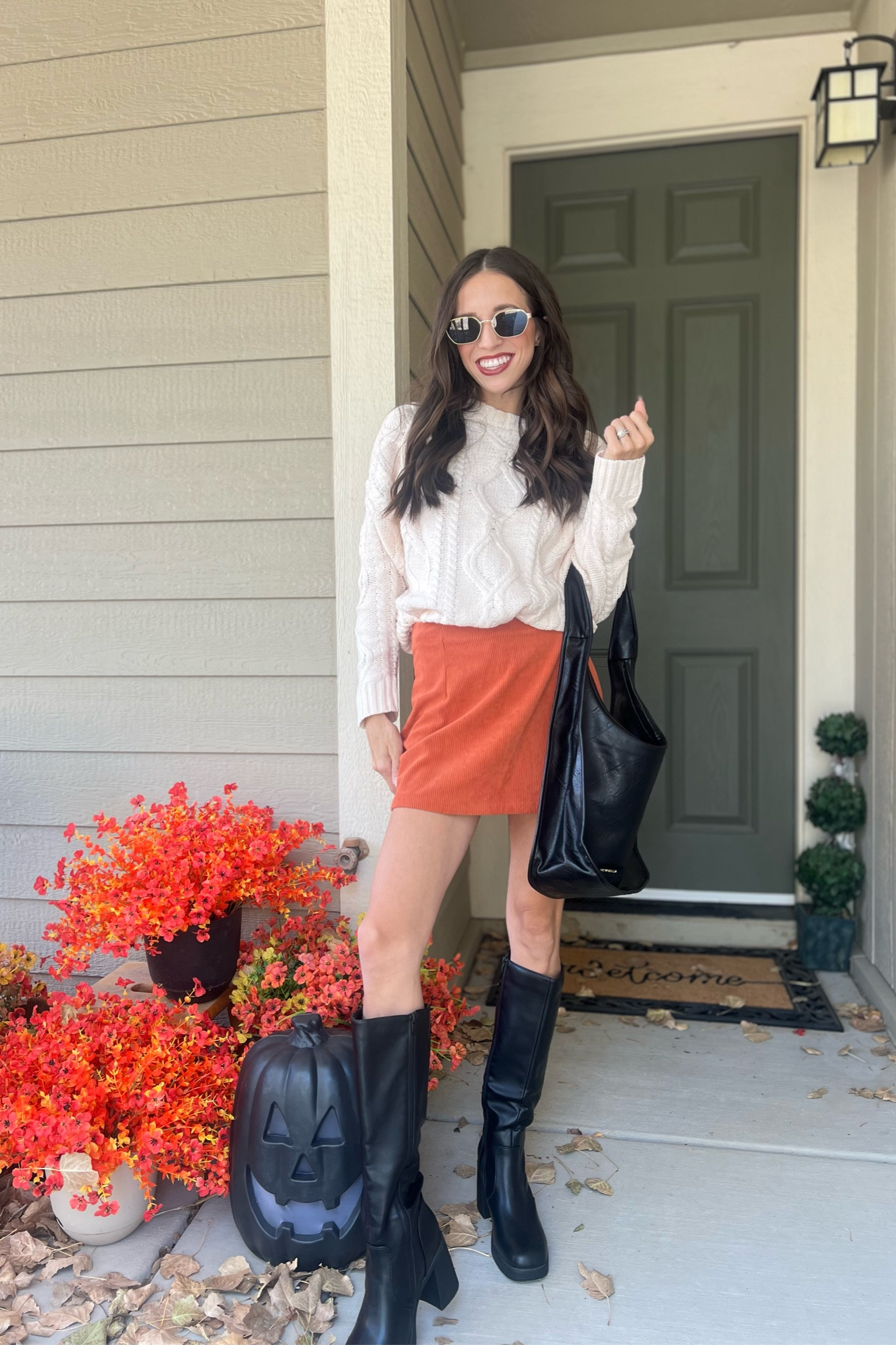 Fall couldn’t come sooner for all the fall outfits! 
Size- SMALL
5’6” 110lbs 

#LTKStyleTip #LTKFindsUnder50 #LTKSeasonal