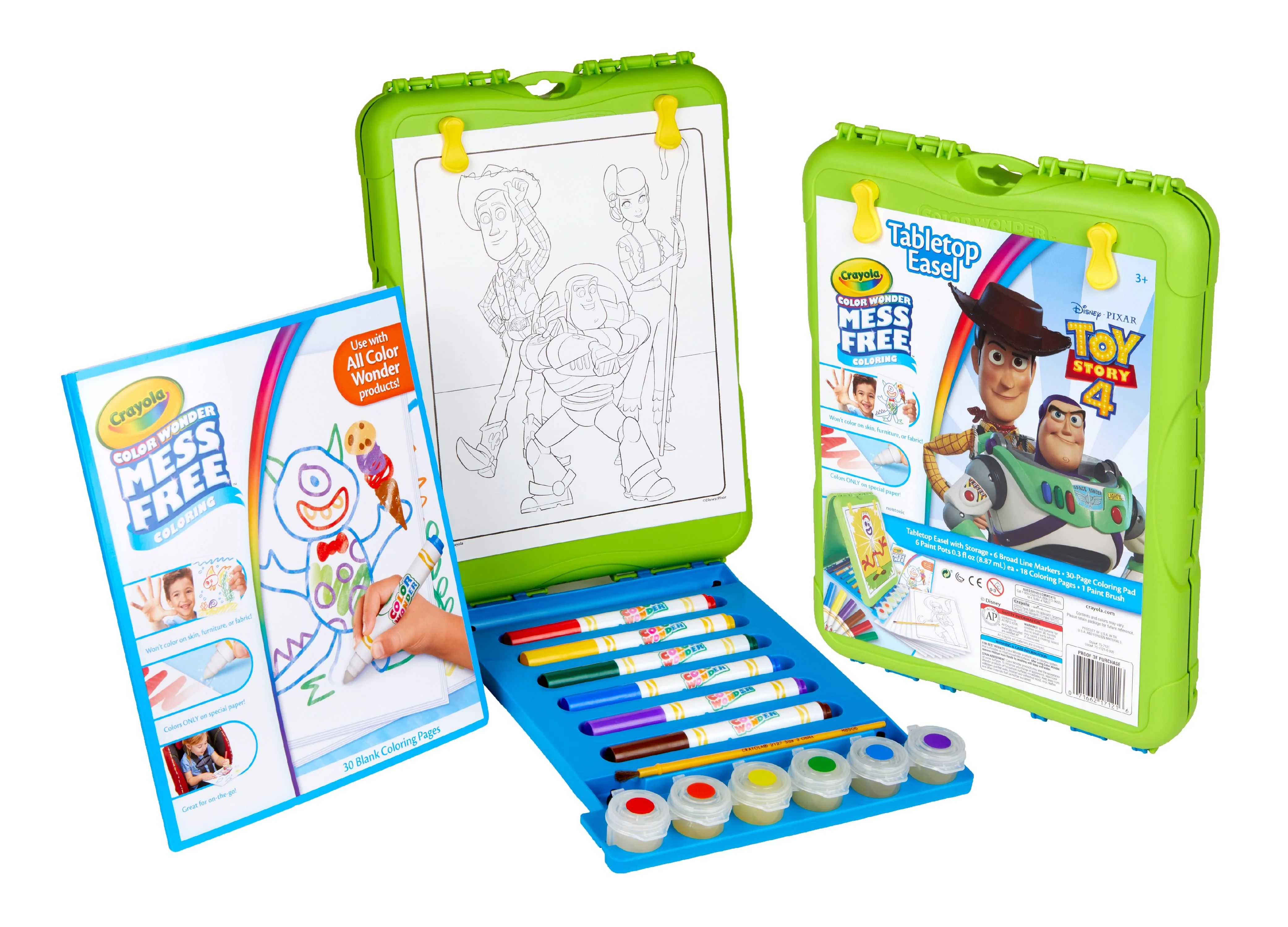 Crayola Color wonder Toy Story 4 Travel Easel With 30 Bonus pages, Full size color wonder markers... | Walmart (US)