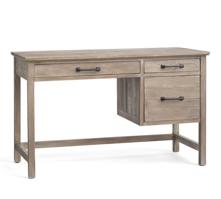 Paulsen 49.5" Reclaimed Wood Desk with Drawers | Pottery Barn (US)