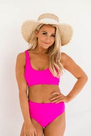 Brightest Days Pink Bikini Bottoms | The Pink Lily Boutique